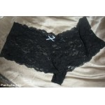 Ink's sexy black lace boyshorts