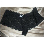 Ink's sexy black lace boyshorts